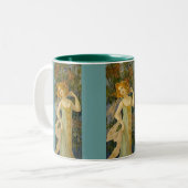 Tasse 2 Couleurs Dame Art Nouveau (Devant gauche)