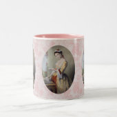 Tasse 2 Couleurs Dame avec cartes (Centre)