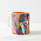 Tasse 2 Couleurs Dame Clashy (Devant gauche)