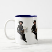 Tasse 2 Couleurs Dame en noir (Gauche)