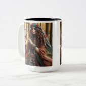 Tasse 2 Couleurs dame gitane (Devant gauche)