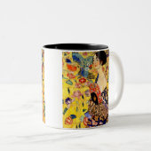 Tasse 2 Couleurs Dame Gustav Klimt avec ventilateur (Devant droit)