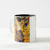 Tasse 2 Couleurs Dame Gustav Klimt avec ventilateur (Devant gauche)