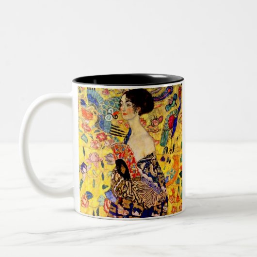 Tasse 2 Couleurs Dame Gustav Klimt avec ventilateur (Gauche)
