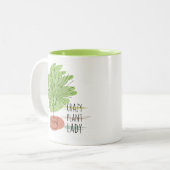 Tasse 2 Couleurs Dame Plante folle (Devant gauche)