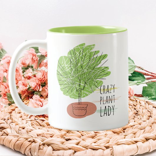 Tasse 2 Couleurs Dame Plante folle