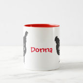 Tasse 2 Couleurs Dame Poulet Folle (Centre)
