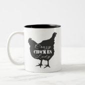 Tasse 2 Couleurs Dame Poulet Folle (Gauche)