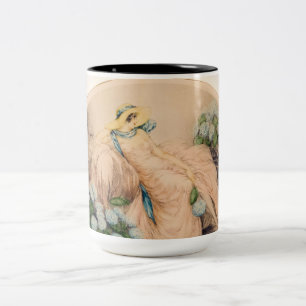 Tasse 2 Couleurs Dame rose de Louis Icart