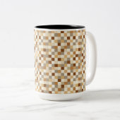Tasse 2 Couleurs Damier (Devant droit)