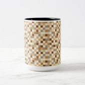 Tasse 2 Couleurs Damier (Centre)