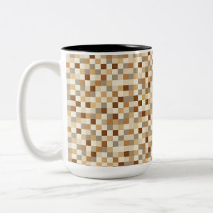 Tasse 2 Couleurs Damier