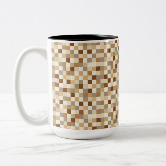 Tasse 2 Couleurs Damier (Gauche)