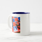 Tasse 2 Couleurs Damier d'élection (Devant gauche)