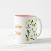 Tasse 2 Couleurs Dandelions Spring art (Devant droit)