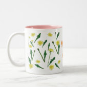 Tasse 2 Couleurs Dandelions Spring art (Gauche)