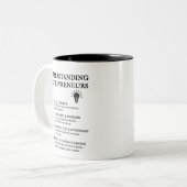 Tasse 2 Couleurs Dans l'esprit d'un entrepreneur (Devant gauche)