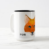 Tasse 2 Couleurs Dans l'intéret de renard (Devant gauche)