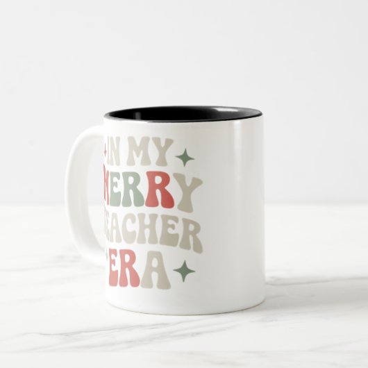 Tasse 2 Couleurs Dans Mon Enseignant Era Préscolaire Enseignant Vie (Devant gauche)