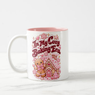 Tasse 2 Couleurs Dans Mon Ère de Cuisson Confortable Rose Gâteau de