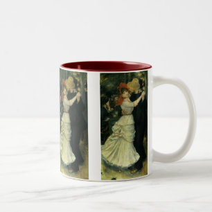 Tasse 2 Couleurs Danse à Bougival par Pierre Renoir, Art Vintage