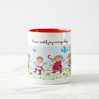 Tasse 2 Couleurs Danse Avec Joy Danseurs Ukrainiens