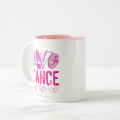 Tasse 2 Couleurs Danse d'amour (Devant gauche)