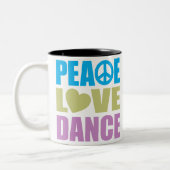 Tasse 2 Couleurs Danse d'amour de paix (Gauche)