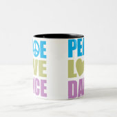 Tasse 2 Couleurs Danse d'amour de paix (Centre)