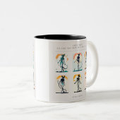 Tasse 2 Couleurs Danse de chat Sphynx (Devant droit)