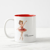 Tasse 2 Couleurs Danse de Fille du Ballet de Noël (Gauche)