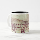 Tasse 2 Couleurs Danse de guerre (Devant gauche)