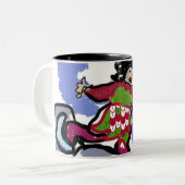 Tasse 2 Couleurs danse du patin à glace (Devant gauche)