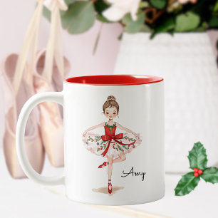 Tasse 2 Couleurs Danse Fille de Ballet de Noël