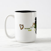 Tasse 2 Couleurs Danse Wordle - noir d'Irlandais (Gauche)