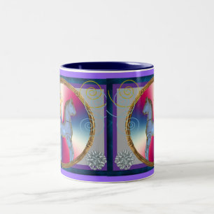 Tasse 2 Couleurs Danseur de cheval blanc