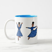 Tasse 2 Couleurs Danseur Diamant Bleu #1 (Gauche)