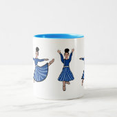 Tasse 2 Couleurs Danseur Diamant Bleu #2 (Centre)