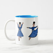 Tasse 2 Couleurs Danseur Diamant Bleu #2 (Gauche)