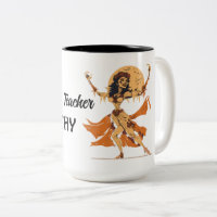 Danseur squelette éffrayant Halloween vintage