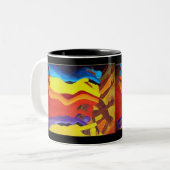 Tasse 2 Couleurs danseurs africains (Devant gauche)