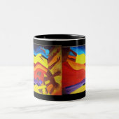 Tasse 2 Couleurs danseurs africains (Centre)