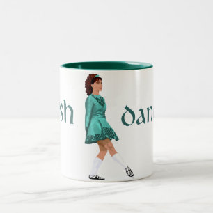 Tasse 2 Couleurs Danseuse de step irlandais - chaussure souple - sa
