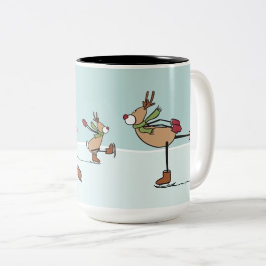 Tasse 2 Couleurs Danseuse douce - Noël (Devant droit)