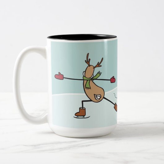 Tasse 2 Couleurs Danseuse douce - Noël (Gauche)