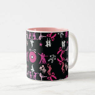 Tasse 2 Couleurs Danseuse rose Motif Décor Maison