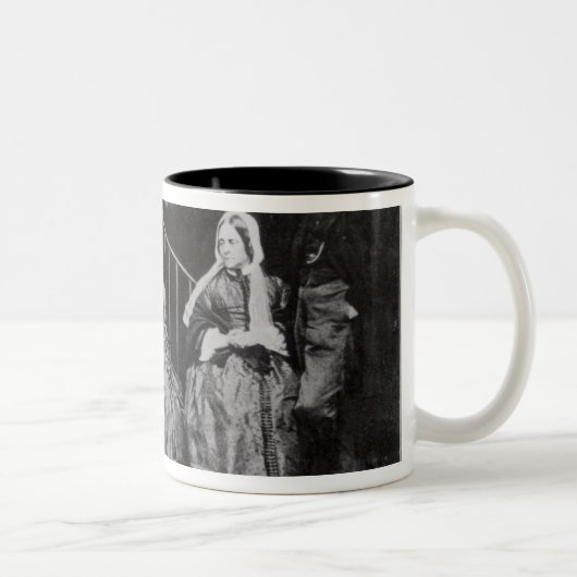 Tasse 2 Couleurs Dante, Christina, Frances et William Rossetti (Droit)