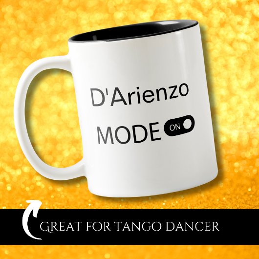 Tasse 2 Couleurs D'Arienzo mode sur Tanguero Tango Dancer drôle