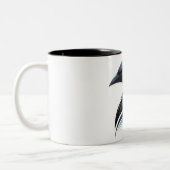 Tasse 2 Couleurs Dark Bird Art (Gauche)