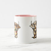 Tasse 2 Couleurs Dashing Dachshunds Appelés (Centre)